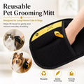 Reusable Pet Grooming Mitt for Cats and Dogs – Gentle Loose Fur Remover for Long-Haired Pets