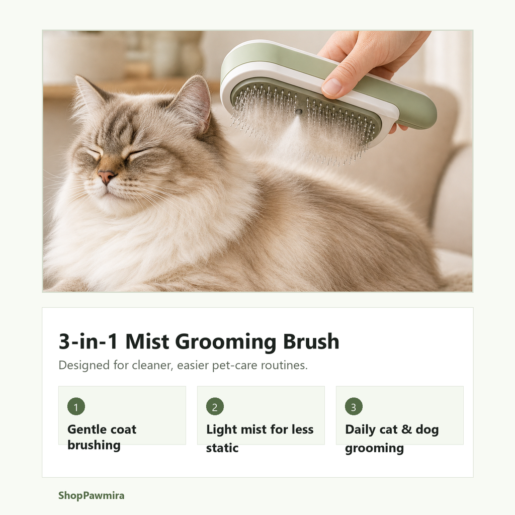 Mist grooming brush key benefits