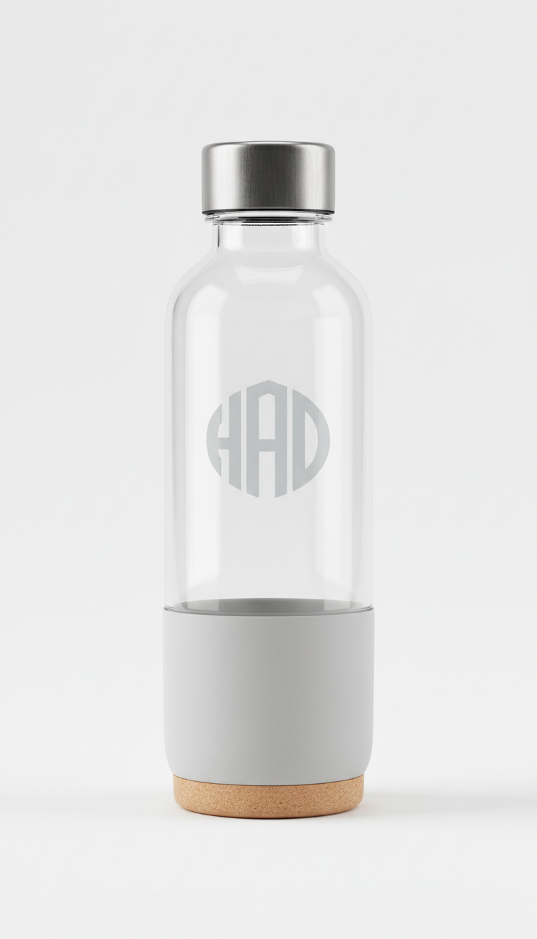 Monogram Glass Water Bottle