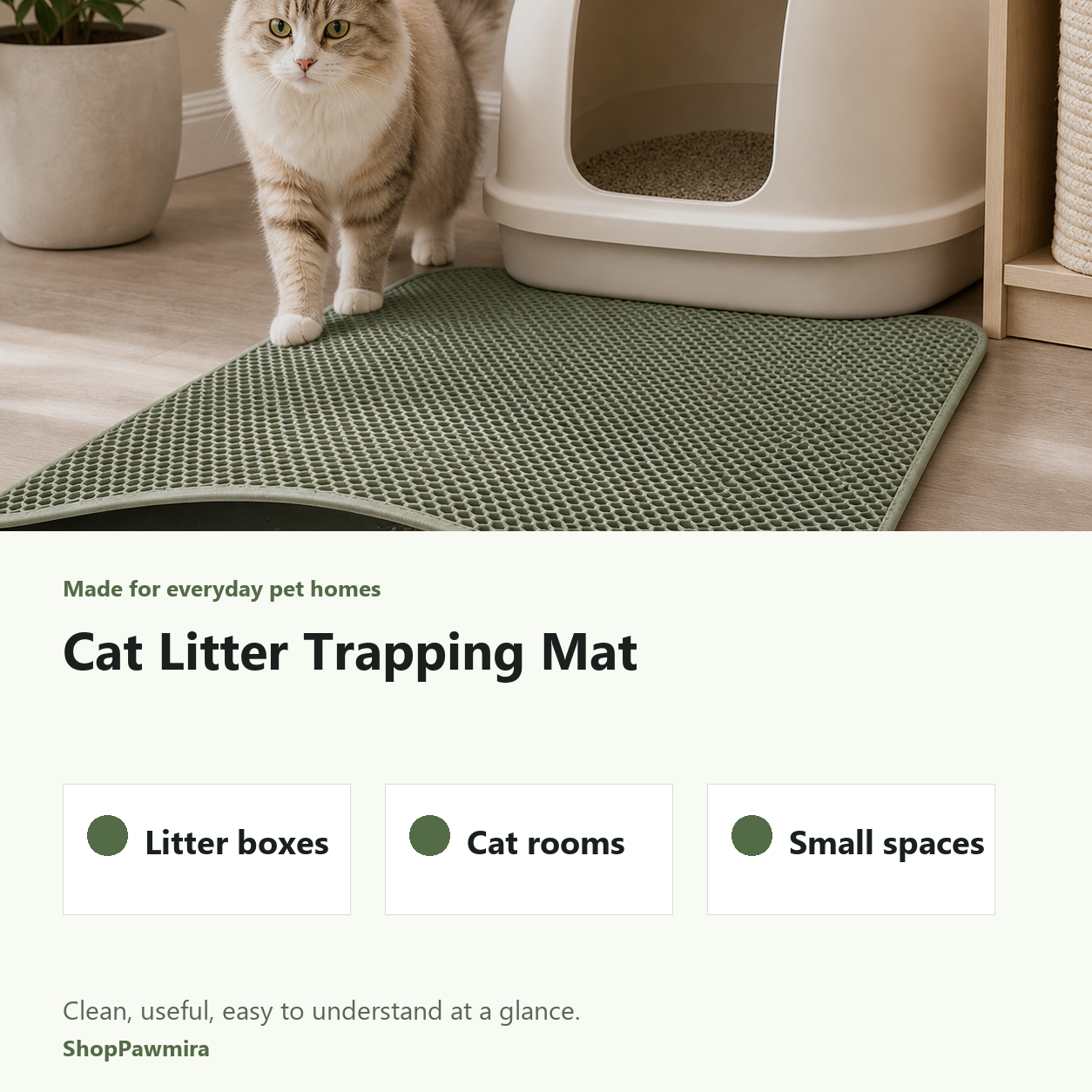 Cat Litter Trapping Mat made for everyday pet homes image