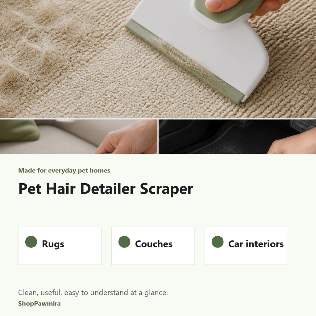 Pet Hair Detailer Scraper made for everyday pet homes image