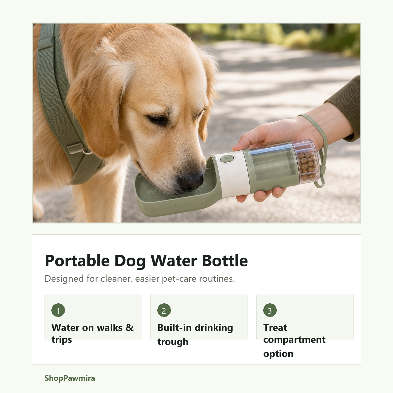 Portable dog water bottle key benefits