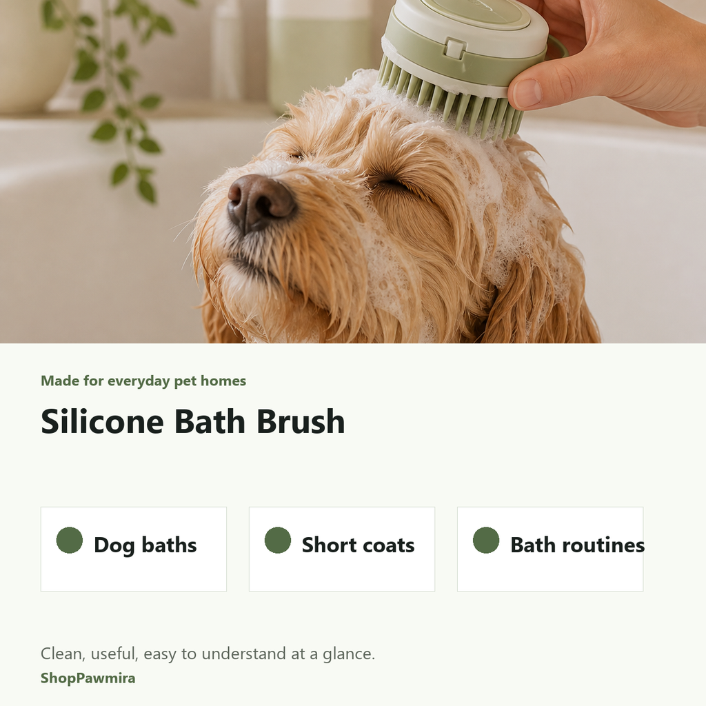 Silicone Bath Brush made for everyday pet homes image