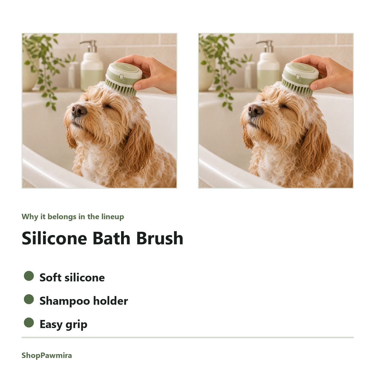 Silicone Bath Brush feature detail image