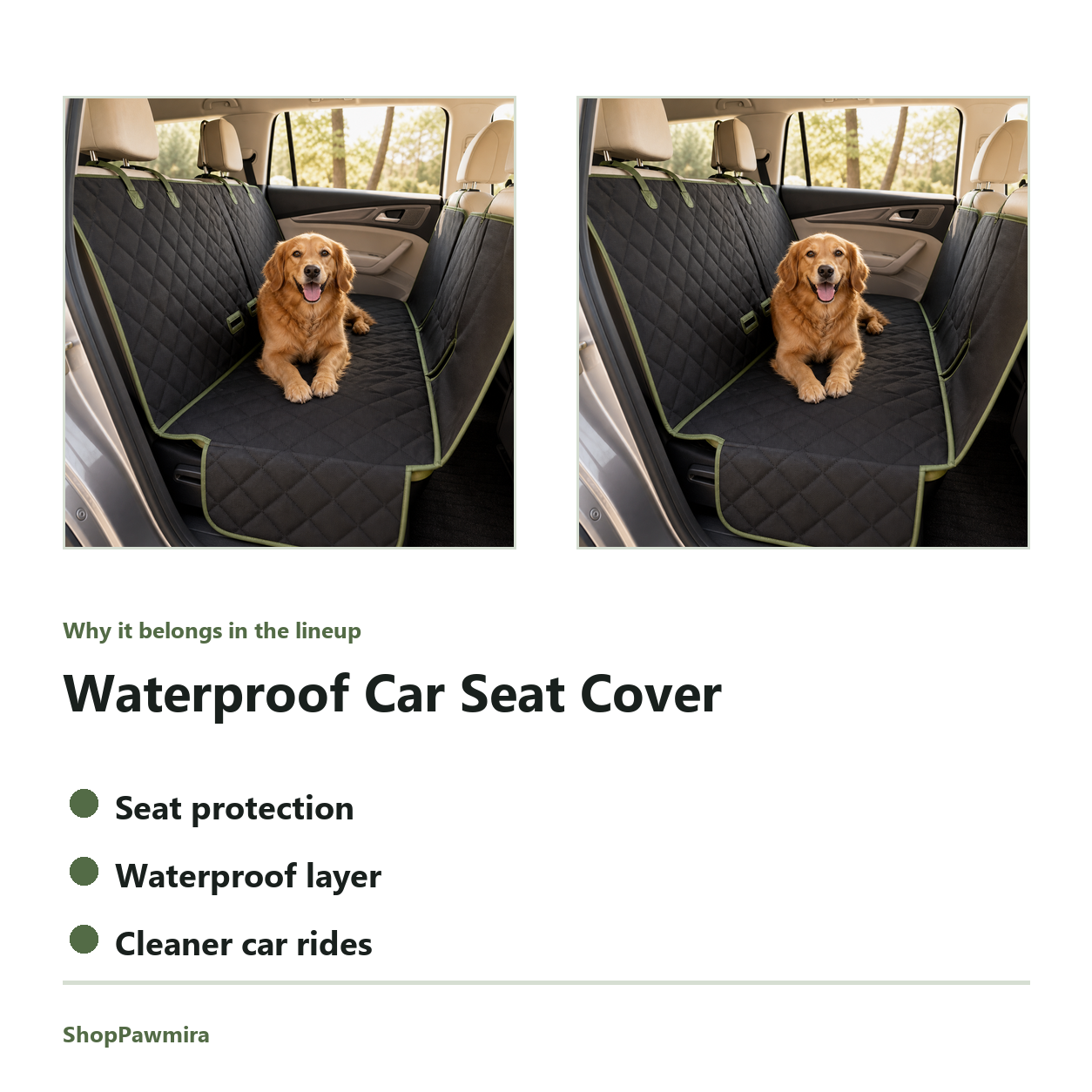 Waterproof Car Seat Cover feature detail image