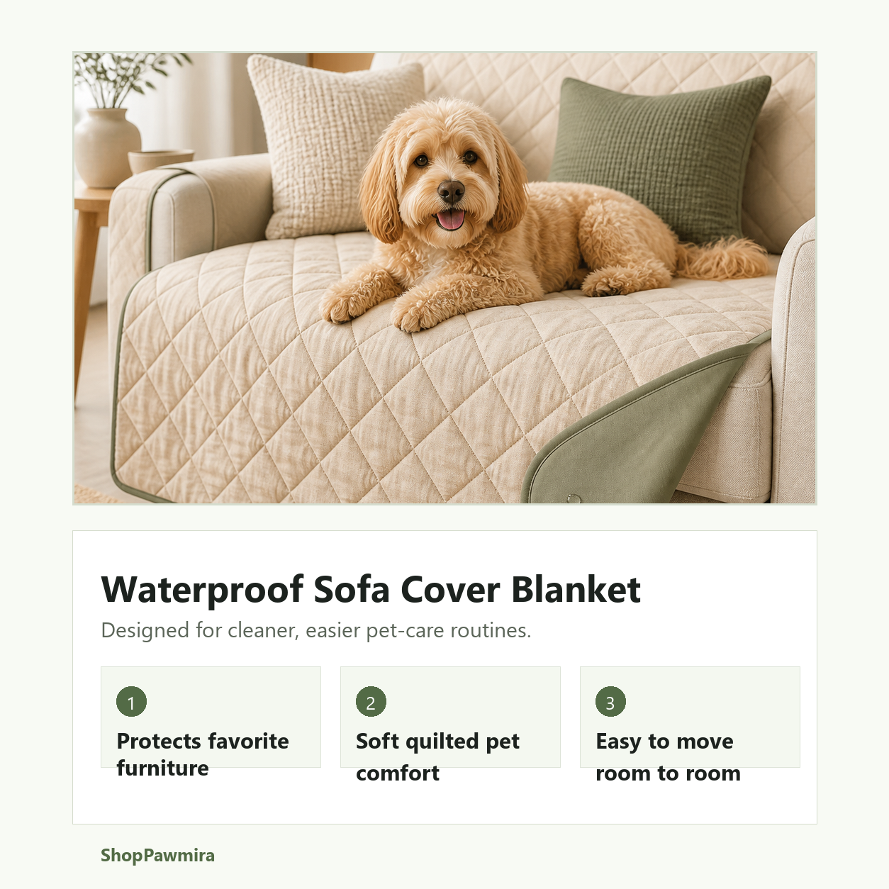 Waterproof pet sofa cover blanket key benefits